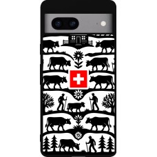Google Pixel 7a Case Hülle - Silikon schwarz Poya Schweiz 3