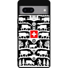 Google Pixel 7a Case Hülle - Silikon schwarz Poya Schweiz 3 schwarz