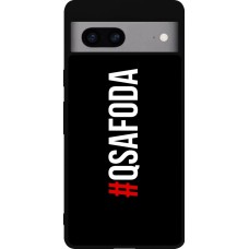 Google Pixel 7a Case Hülle - Silikon schwarz Qsafoda 1