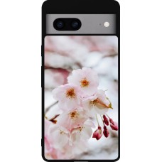 Google Pixel 7a Case Hülle - Silikon schwarz Cherry tree Spring 2026