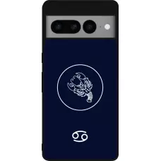 Google Pixel 7 Pro Case Hülle - Silikon schwarz Astrologie Krebs