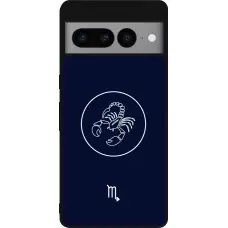 Google Pixel 7 Pro Case Hülle - Silikon schwarz Astrologie Skorpion