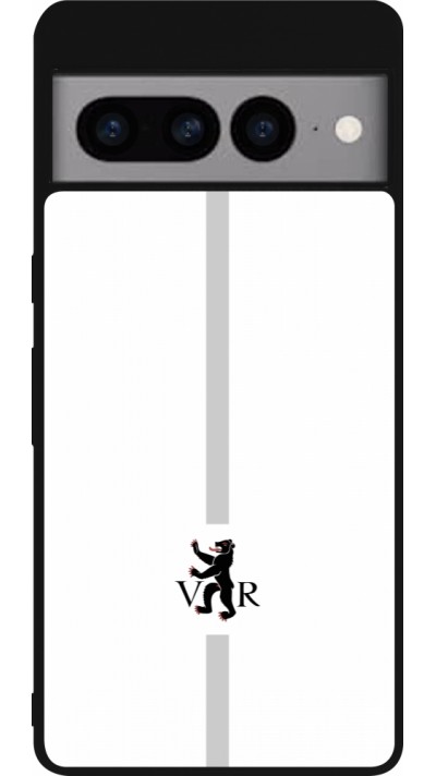 Google Pixel 7 Pro Case Hülle - Silikon schwarz Kanton AR weiss