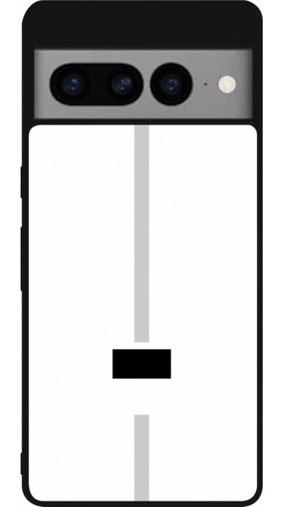 Google Pixel 7 Pro Case Hülle - Silikon schwarz Kanton FR weiss