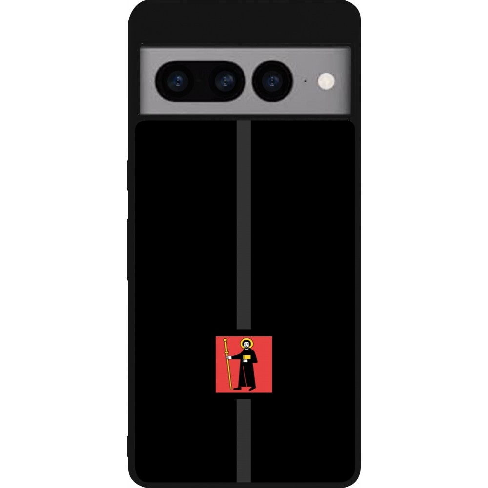 Google Pixel 7 Pro Case Hülle - Silikon schwarz Kanton GL schwarz