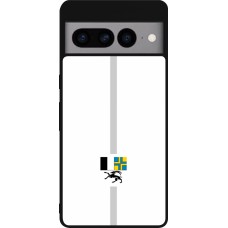 Google Pixel 7 Pro Case Hülle - Silikon schwarz Kanton GR weiss