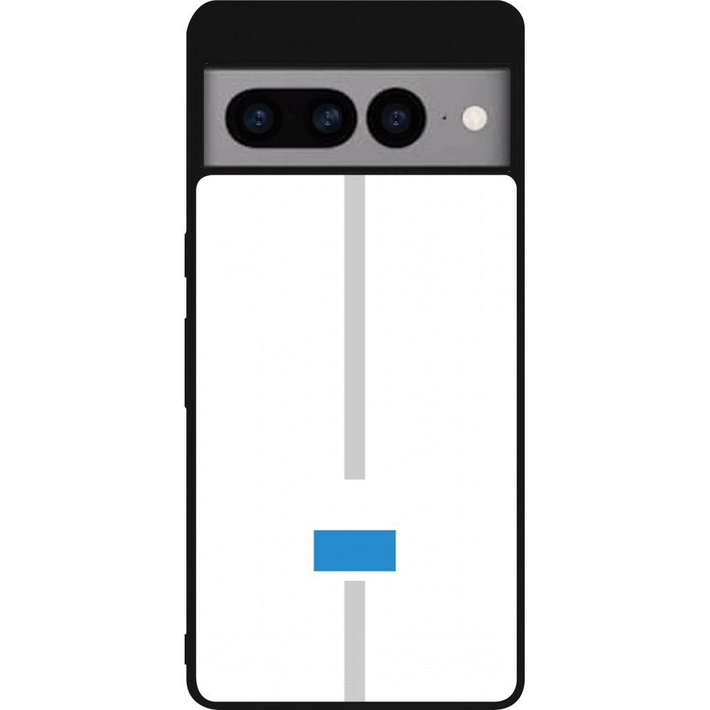 Google Pixel 7 Pro Case Hülle - Silikon schwarz Kanton LU weiss