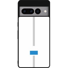 Google Pixel 7 Pro Case Hülle - Silikon schwarz Kanton LU weiss
