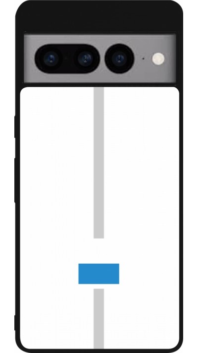 Google Pixel 7 Pro Case Hülle - Silikon schwarz Kanton LU weiss