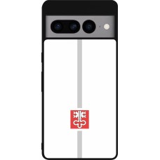 Google Pixel 7 Pro Case Hülle - Silikon schwarz Kanton NW weiss