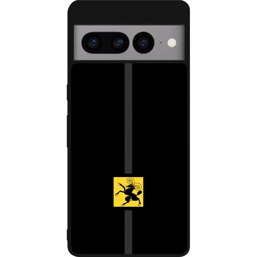 Google Pixel 7 Pro Case Hülle - Silikon schwarz Kanton SH schwarz