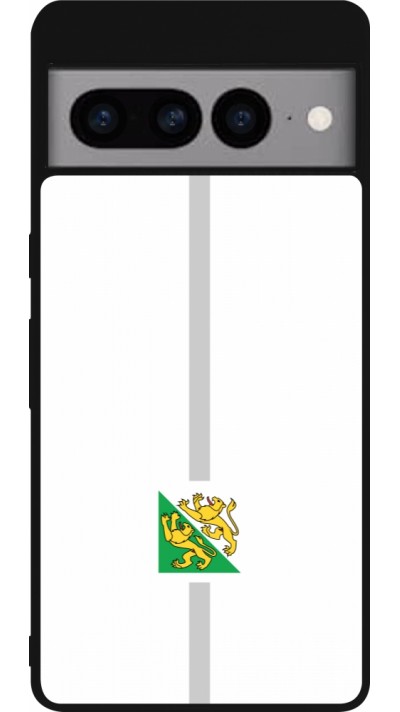 Google Pixel 7 Pro Case Hülle - Silikon schwarz Kanton TG weiss