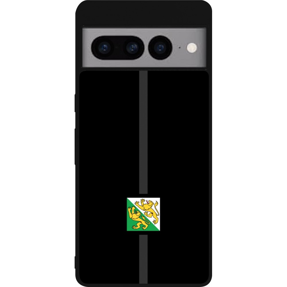 Google Pixel 7 Pro Case Hülle - Silikon schwarz Kanton TG schwarz