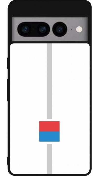 Google Pixel 7 Pro Case Hülle - Silikon schwarz Kanton TI weiss