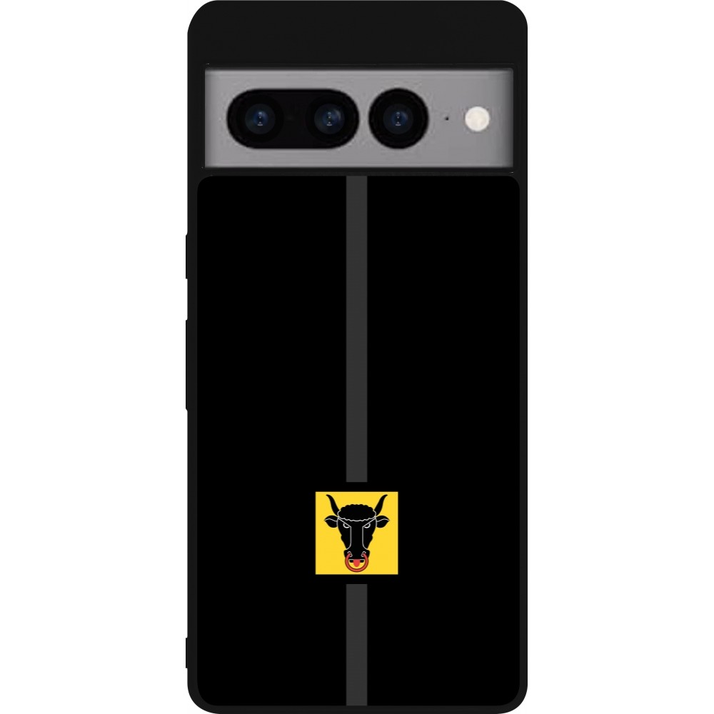 Google Pixel 7 Pro Case Hülle - Silikon schwarz Kanton UR schwarz