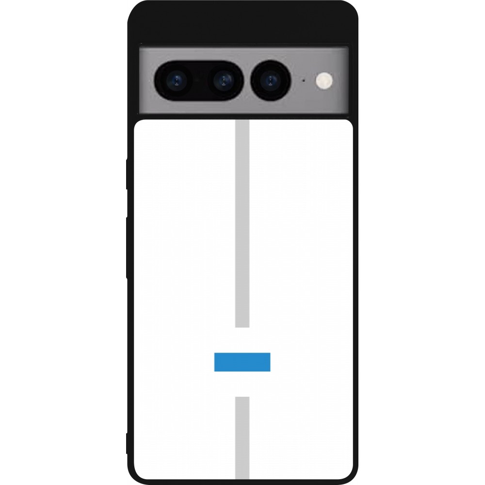 Google Pixel 7 Pro Case Hülle - Silikon schwarz Kanton ZG weiss