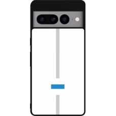 Google Pixel 7 Pro Case Hülle - Silikon schwarz Kanton ZG weiss