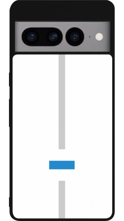 Google Pixel 7 Pro Case Hülle - Silikon schwarz Kanton ZG weiss