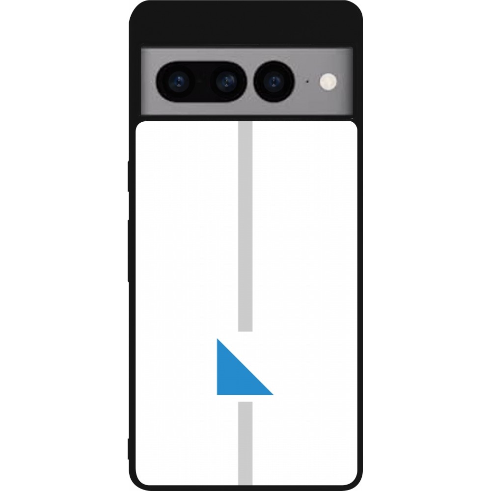 Google Pixel 7 Pro Case Hülle - Silikon schwarz Kanton ZH weiss