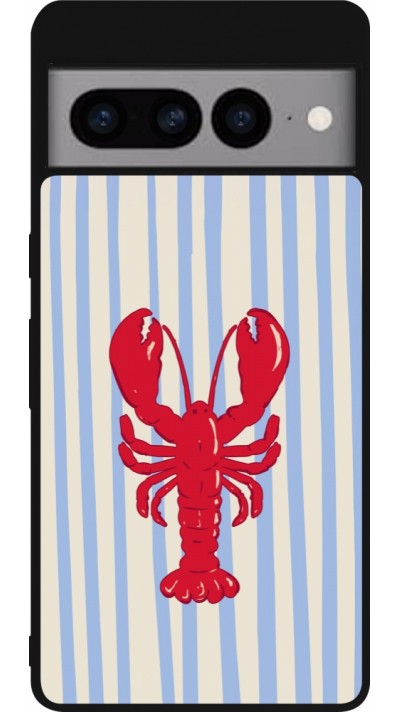 Coque Google Pixel 7 Pro - Silicone rigide noir Red lobster 2026
