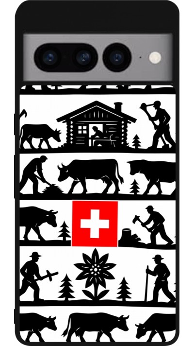 Google Pixel 7 Pro Case Hülle - Silikon schwarz Poya Schweiz 1