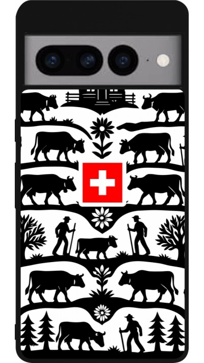 Google Pixel 7 Pro Case Hülle - Silikon schwarz Poya Schweiz 3
