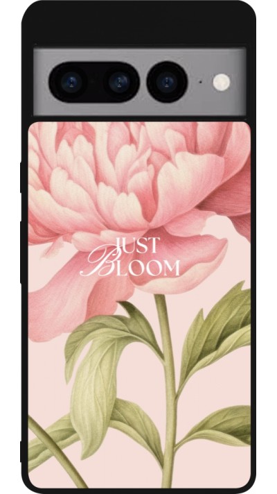 Google Pixel 7 Pro Case Hülle - Silikon schwarz Just Bloom Spring 2026