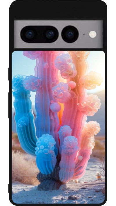 Google Pixel 7 Pro Case Hülle - Silikon schwarz Artificial vegetation 2025