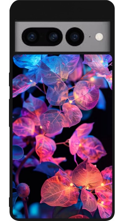 Google Pixel 7 Pro Case Hülle - Silikon schwarz Artificial vegetation 2025