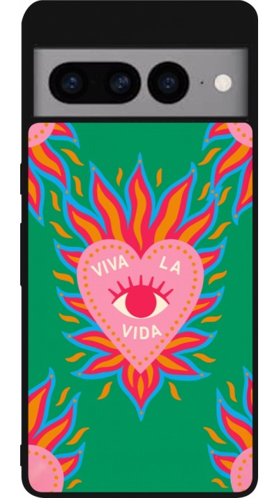 Coque Google Pixel 7 Pro - Silicone rigide noir Viva la vida 2026