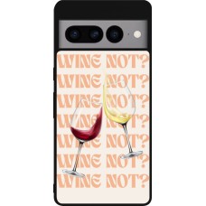 Google Pixel 7 Pro Case Hülle - Silikon schwarz Wine not
