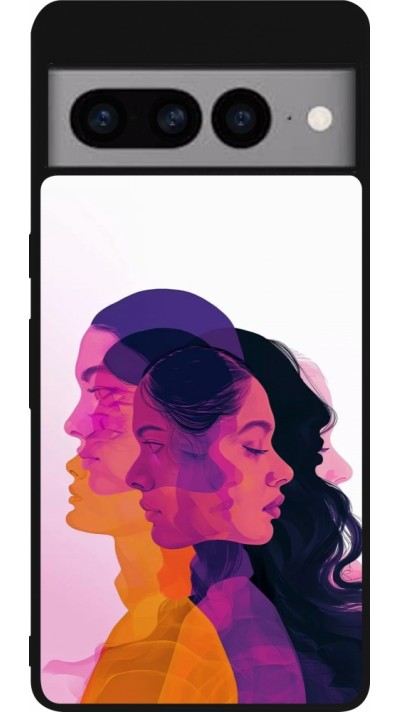 Coque Google Pixel 7 Pro - Silicone rigide noir Womens day 2026 10