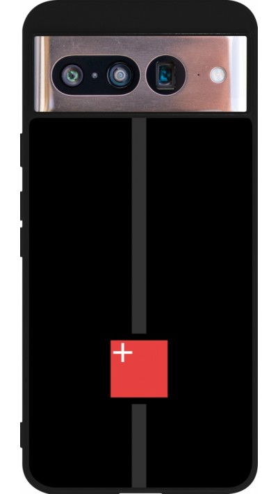 Google Pixel 8 Case Hülle - Silikon schwarz Kanton SZ schwarz