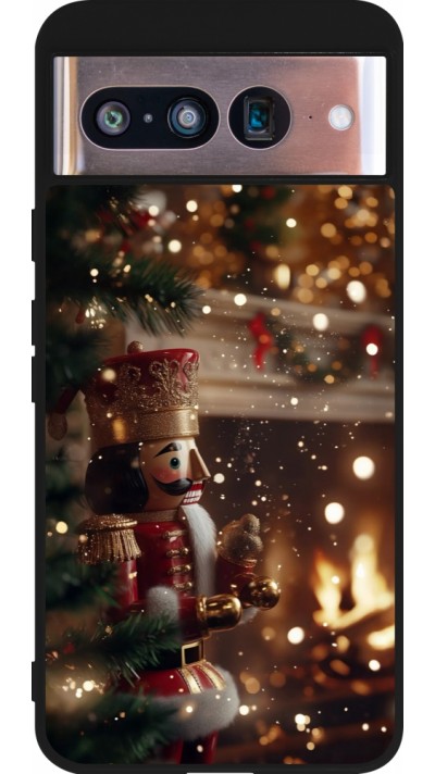 Google Pixel 8 Case Hülle - Silikon schwarz Christmas 25 Xmas Nutcracker