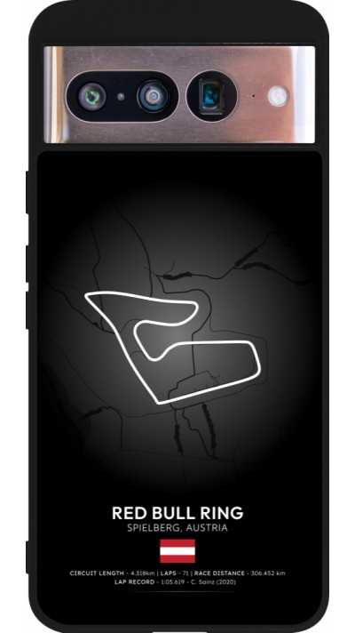 Google Pixel 8 Case Hülle - Silikon schwarz F1 Track 2025 Austria
