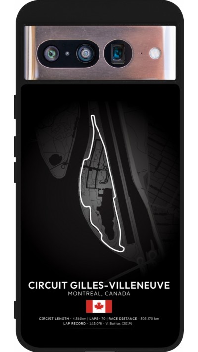 Google Pixel 8 Case Hülle - Silikon schwarz F1 Track 2025 Canada