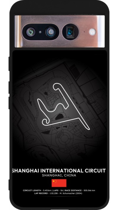 Google Pixel 8 Case Hülle - Silikon schwarz F1 Track 2025 China