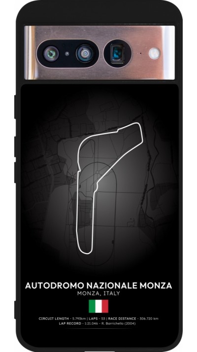 Google Pixel 8 Case Hülle - Silikon schwarz F1 Track 2025 Italy