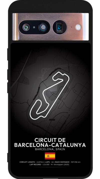 Google Pixel 8 Case Hülle - Silikon schwarz F1 Track 2025 Spain