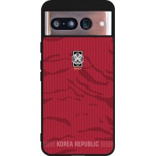 Google Pixel 8 Case Hülle - Silikon schwarz Südkorea 2026 personalisierbares Fussballtrikot