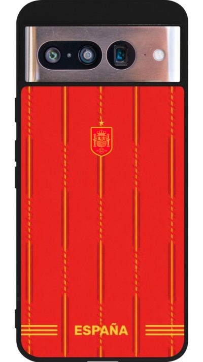 Google Pixel 8 Case Hülle - Silikon schwarz Spanien 2026 personalisierbares Fussballtrikot
