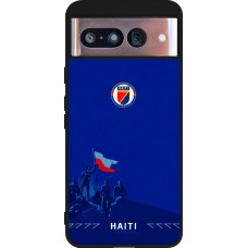 Google Pixel 8 Case Hülle - Silikon schwarz Haiti 2026 personalisierbares Fussballtrikot