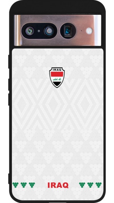 Google Pixel 8 Case Hülle - Silikon schwarz Irak 2026 personalisierbares Fussballtrikot