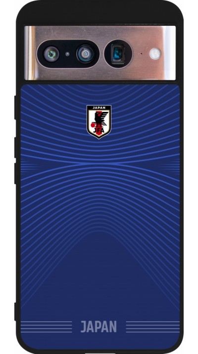 Google Pixel 8 Case Hülle - Silikon schwarz Japan 2022 personalisierbares Fussballtrikot