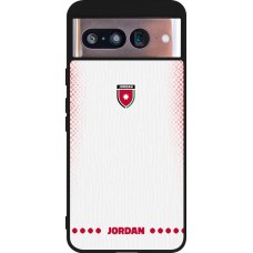 Google Pixel 8 Case Hülle - Silikon schwarz Jordanien 2026 personalisierbares Fussballtrikot