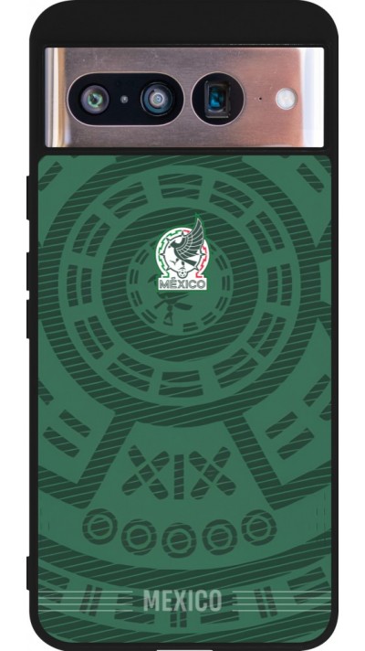 Google Pixel 8 Case Hülle - Silikon schwarz Mexiko 2026 personalisierbares Fussballtrikot