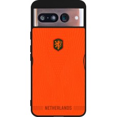 Google Pixel 8 Case Hülle - Silikon schwarz Niederlande 2026 personalisierbares Fussballtrikot