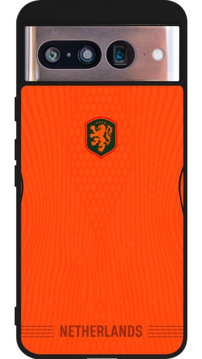 Google Pixel 8 Case Hülle - Silikon schwarz Niederlande 2026 personalisierbares Fussballtrikot