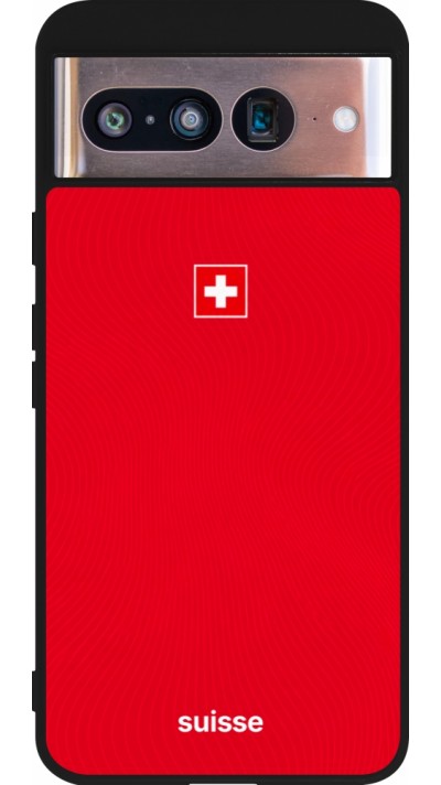 Google Pixel 8 Case Hülle - Silikon schwarz Schweiz 2026 personalisierbares Fussballtrikot