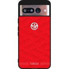 Google Pixel 8 Case Hülle - Silikon schwarz Tunesien 2026 personalisierbares Fussballtrikot